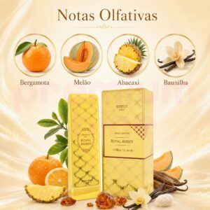 Creme Hidratante Corporal Lattafa Royal Amber Feminino 200ml