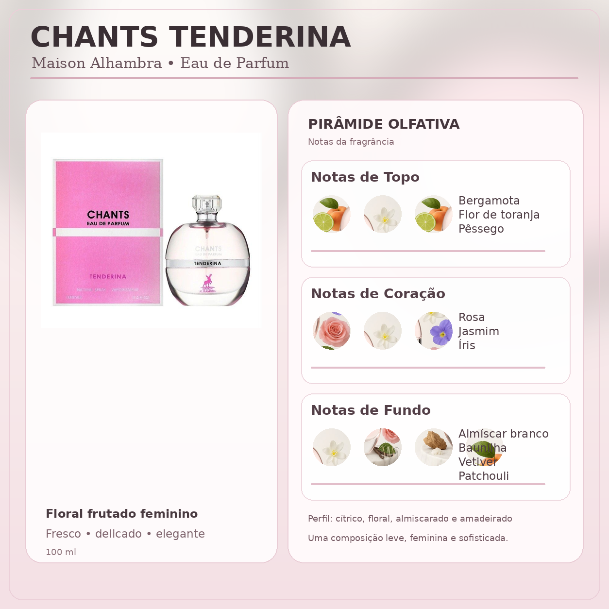 Maison Alhambra Chants Feminino Eau de Parfum 100ml - Imagem 7