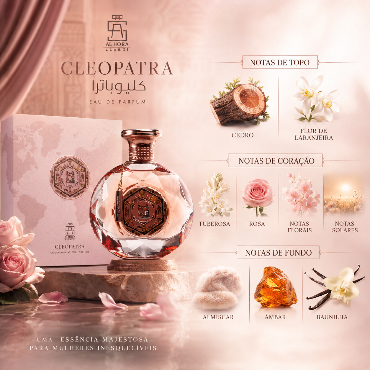 Aurora Scents Cleopatra Feminino Eau de Parfum 100ml - Imagem 6