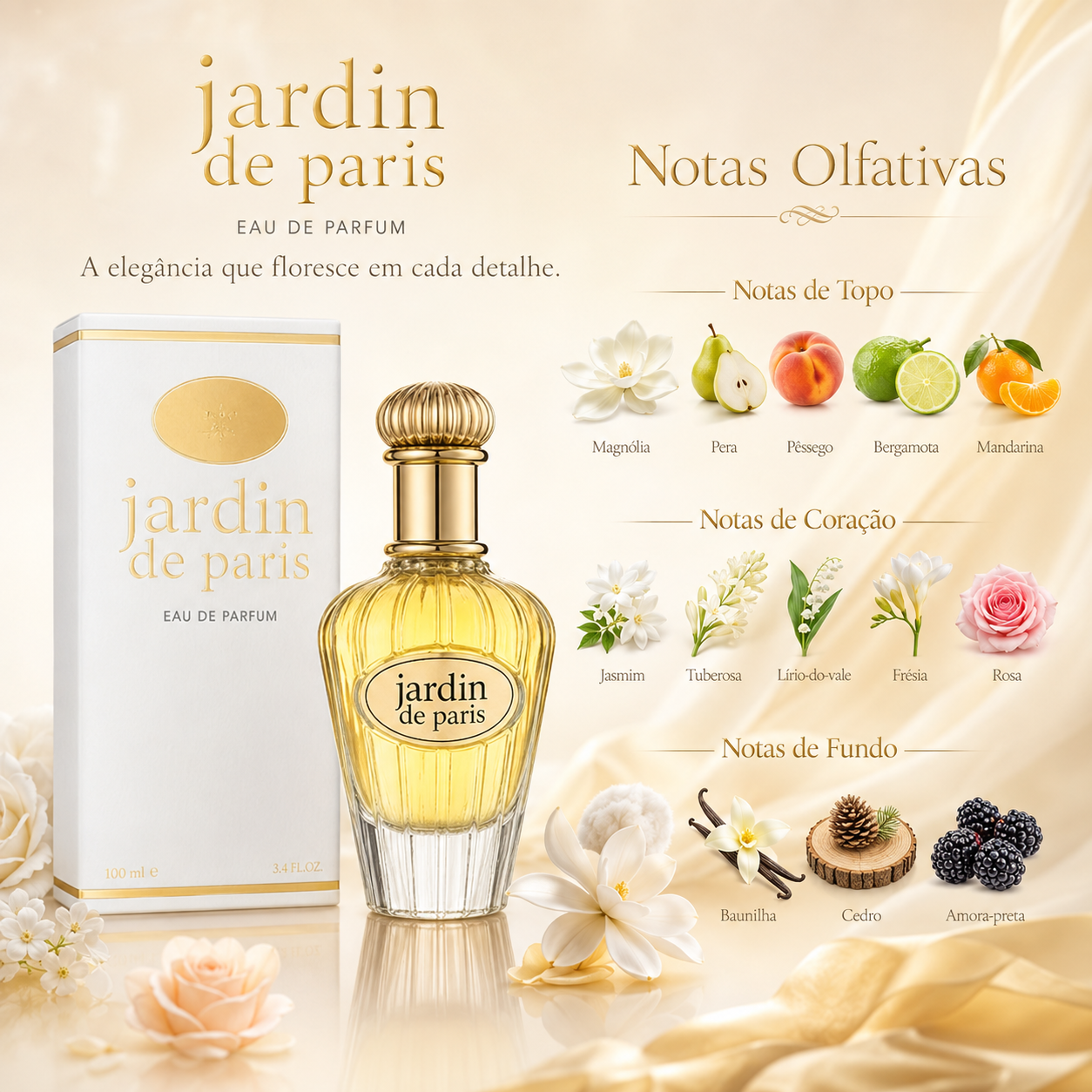 Maison Alhambra Jardin de Reve Feminino Eau de Parfum 100ml - Imagem 4