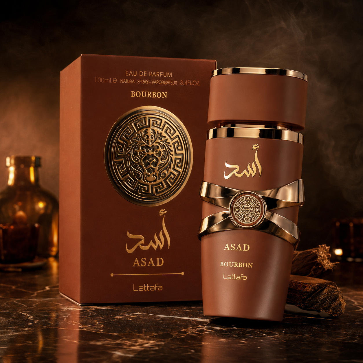 Lattafa Asad Bourbon Masculino Eau de Parfum 100ml