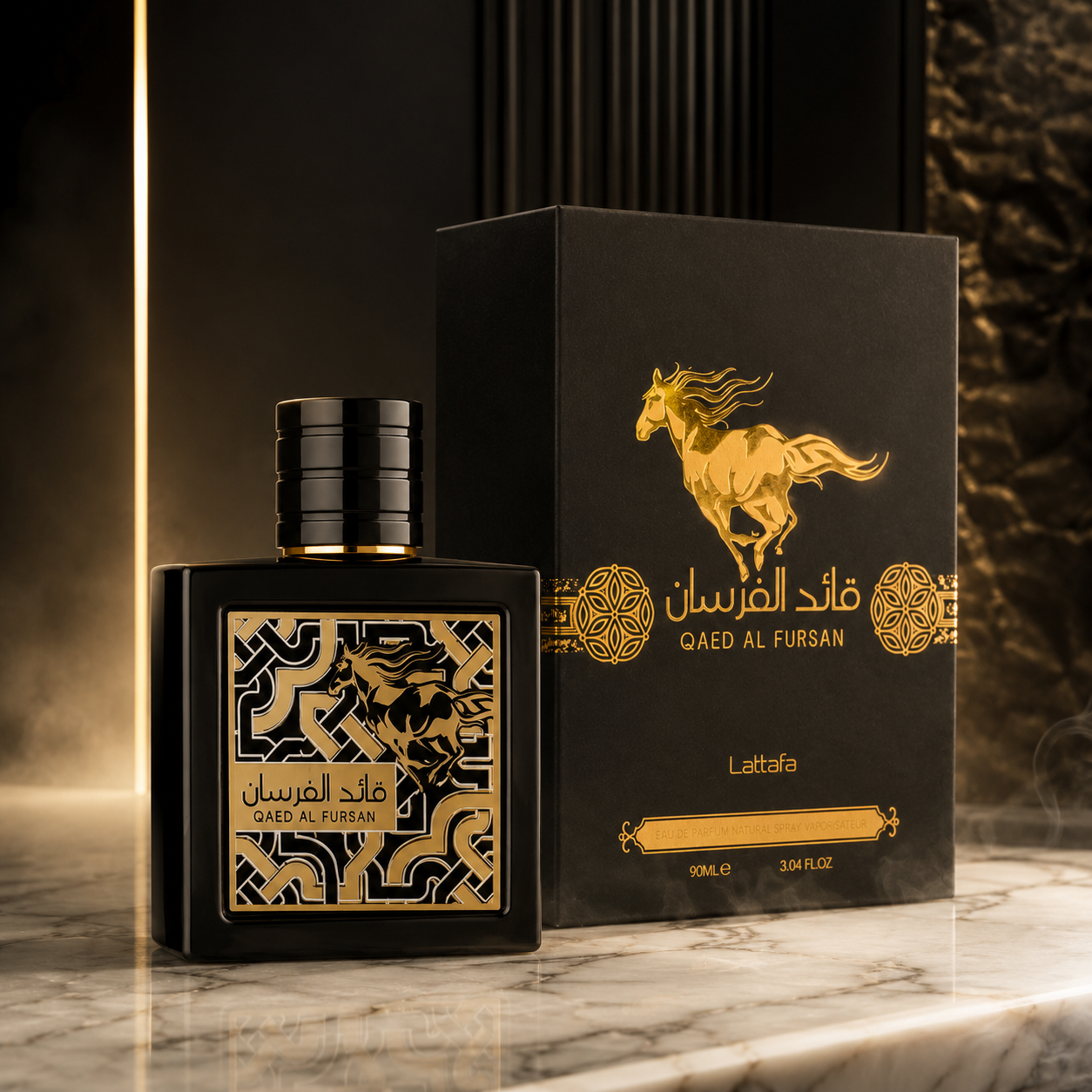 Lattafa Qaed Al Fursan Masculino Eau de Parfum 90ml